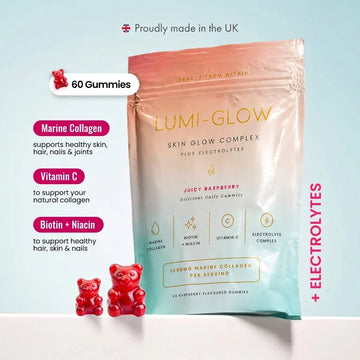 LUMI GLOW Marine Collagen Raspberry Gummies – 60 Gummies