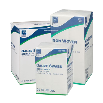 Gauze Swabs (7.5 x 7.5cm) - 100 Pack