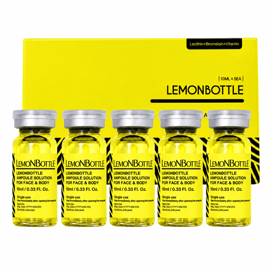 Lemonbottle Fat Dissolving Ampoule Solution 5 x 10ml Bundle - SC Supplies