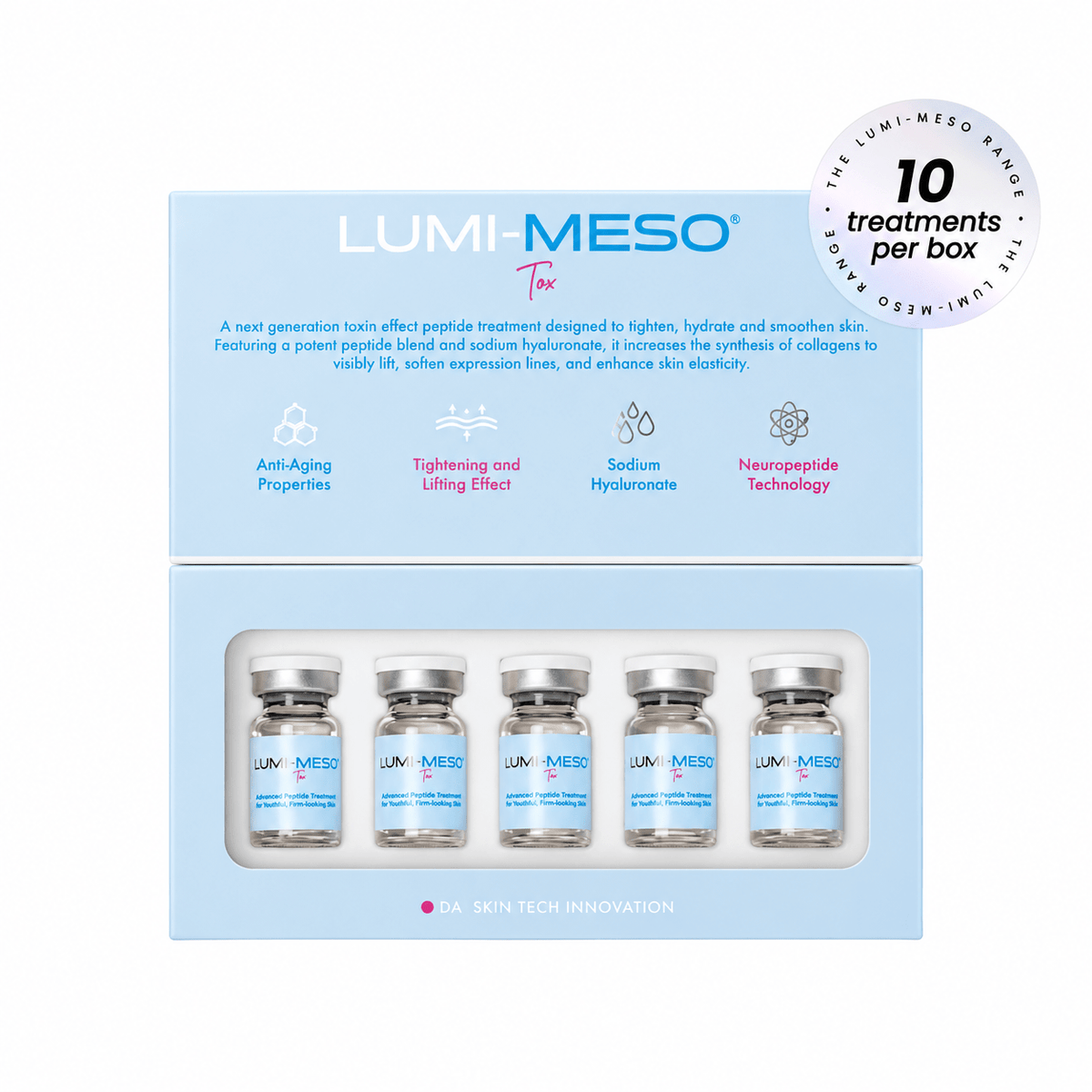 LUMI-MESO TOX Microneedling Serum (5 x 5ml vials) - SC Supplies